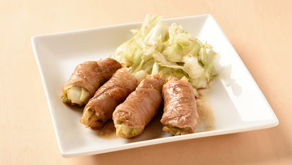 キャベツの肉巻き＆和風サラダのレシピ