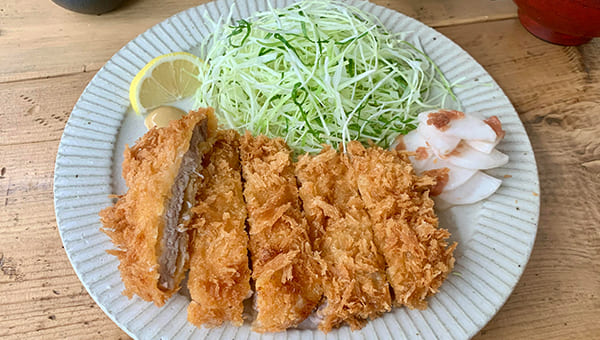 手作りとんかつ　梅肉大根添えのレシピ