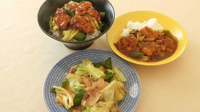 野菜炒めが焼鳥丼とカレーに変身！3段活用レシピで時短＆節約