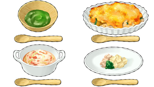 初～後期離乳食＆保育園給食まとめ！野菜料理レシピ＆冷凍保存術